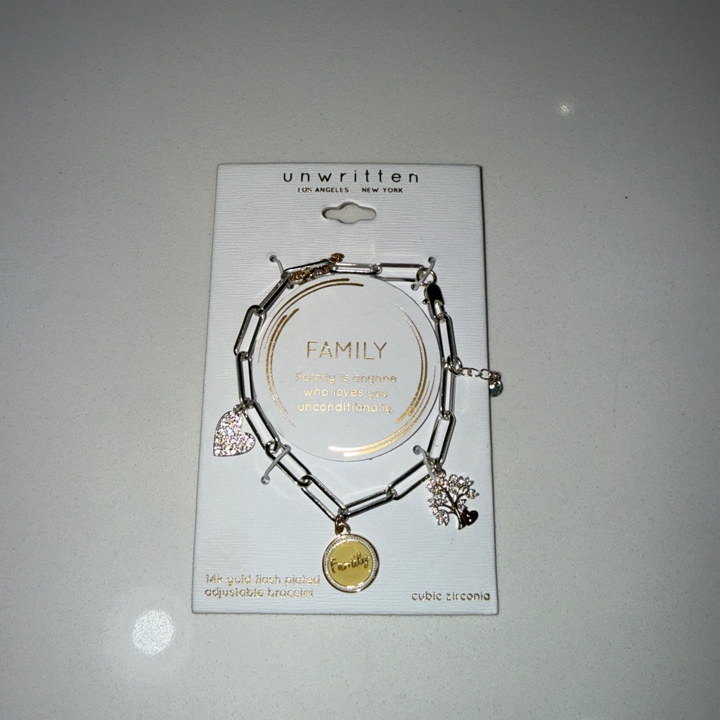 Unwritten Silver And Gold Charm Bracelet 25$